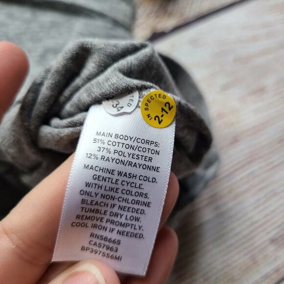 BP Vneck Basic Tshirt Tee Gray Large - Picture 4 of 7